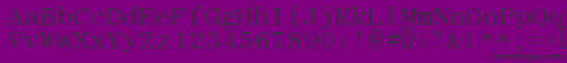 Typew Font – Black Fonts on Purple Background