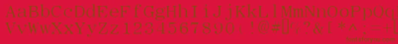 Шрифт Typew – коричневые шрифты на красном фоне