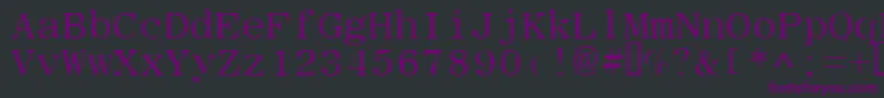 Шрифт Typew – фиолетовые шрифты на чёрном фоне