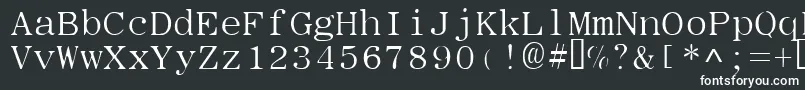 フォントTypew – 白い文字