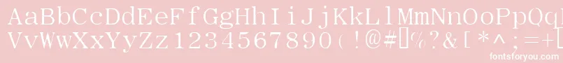 Typew Font – White Fonts on Pink Background