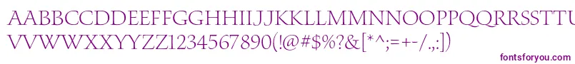 WaterstitlingproLt Font – Purple Fonts on White Background