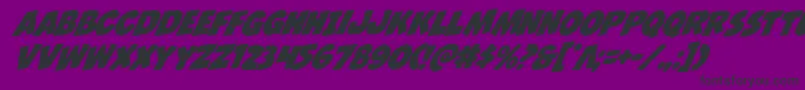 Jcandlestickrotal Font – Black Fonts on Purple Background