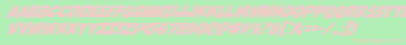 Jcandlestickrotal Font – Pink Fonts on Green Background