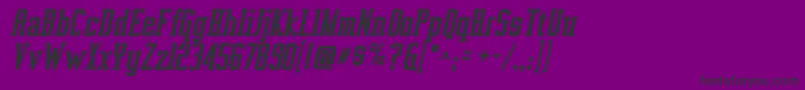 Vahika Bolditalic Font – Black Fonts on Purple Background
