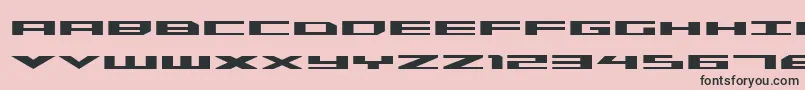 フォントTriremeexpbold – ピンクの背景に黒い文字