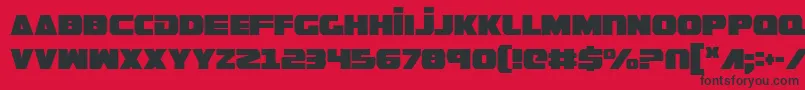 GuardianCondensed Font – Black Fonts on Red Background