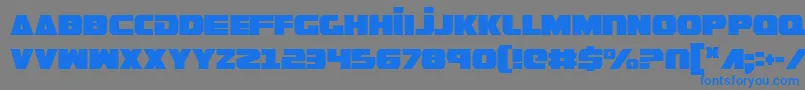 GuardianCondensed Font – Blue Fonts on Gray Background