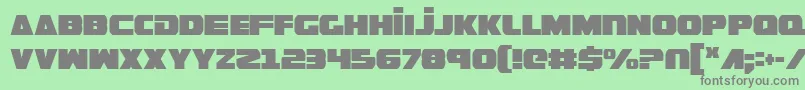 GuardianCondensed Font – Gray Fonts on Green Background