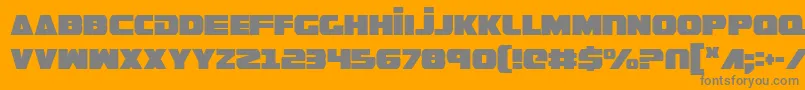 fuente GuardianCondensed – Fuentes Grises Sobre Fondo Naranja