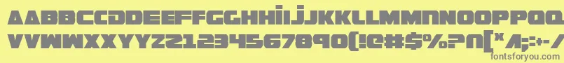 GuardianCondensed Font – Gray Fonts on Yellow Background