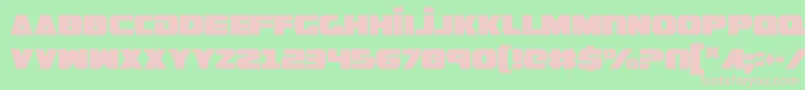 GuardianCondensed Font – Pink Fonts on Green Background