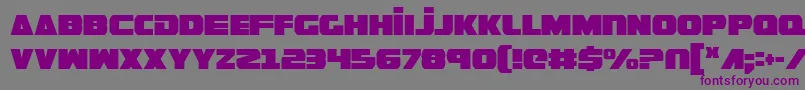 GuardianCondensed Font – Purple Fonts on Gray Background