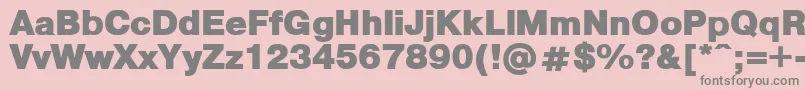 PragmaticaBlack Font – Gray Fonts on Pink Background
