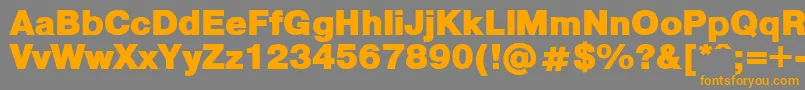 PragmaticaBlack Font – Orange Fonts on Gray Background