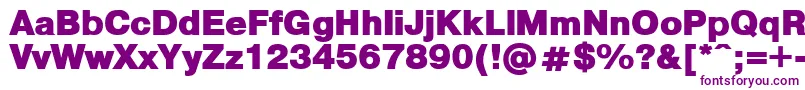 Czcionka PragmaticaBlack – fioletowe czcionki