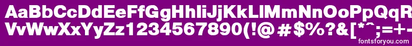 PragmaticaBlack Font – White Fonts on Purple Background