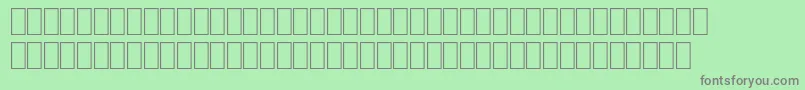 フォントFsArabic – 緑の背景に灰色の文字
