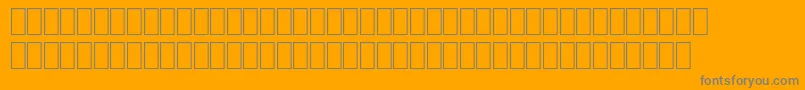フォントFsArabic – オレンジの背景に灰色の文字
