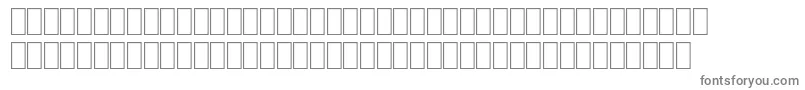 フォントFsArabic – 白い背景に灰色の文字