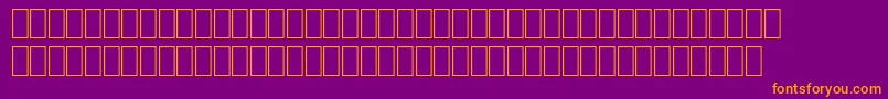 フォントFsArabic – 紫色の背景にオレンジのフォント