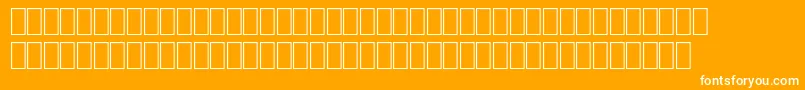 フォントFsArabic – オレンジの背景に白い文字
