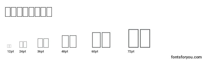 FsArabic Font Sizes