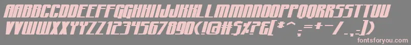 CraterfaceBb Font – Pink Fonts on Gray Background