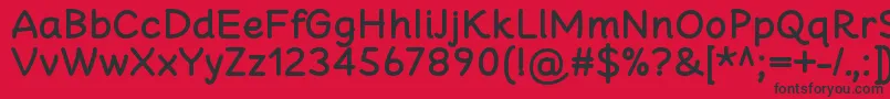 CheeronstaBold Font – Black Fonts on Red Background