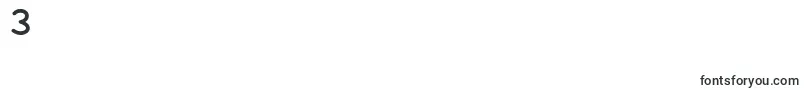 CheeronstaBold-Schriftart – Schriften für die Ziffer 3