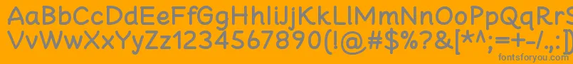 フォントCheeronstaBold – オレンジの背景に灰色の文字