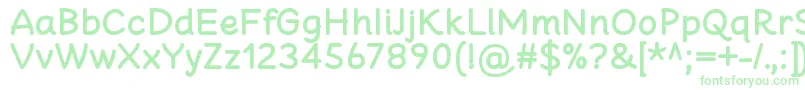 CheeronstaBold Font – Green Fonts on White Background