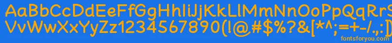 Шрифт CheeronstaBold – оранжевые шрифты на синем фоне