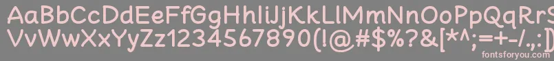 Шрифт CheeronstaBold – розовые шрифты на сером фоне