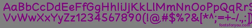CheeronstaBold-fontti – violetit fontit harmaalla taustalla