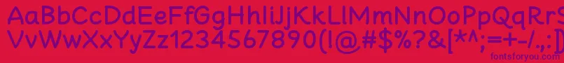 CheeronstaBold Font – Purple Fonts on Red Background