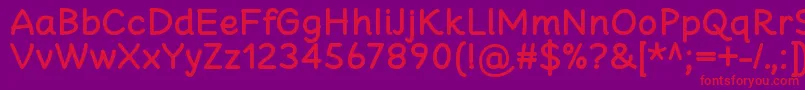 CheeronstaBold Font – Red Fonts on Purple Background