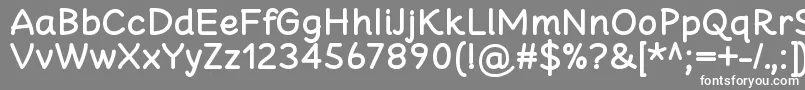CheeronstaBold-fontti – valkoiset fontit harmaalla taustalla