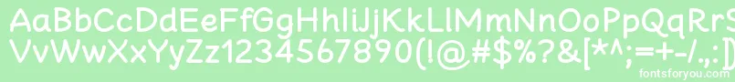 CheeronstaBold Font – White Fonts on Green Background