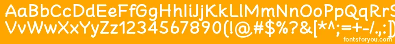 CheeronstaBold Font – White Fonts on Orange Background
