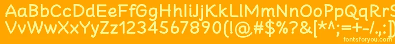 CheeronstaBold Font – Yellow Fonts on Orange Background