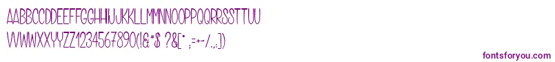 Grilledchicken-Schriftart – Violette Schriften