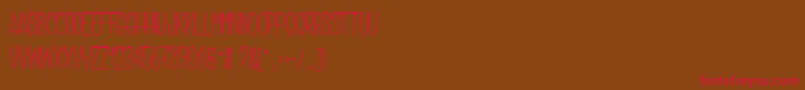 Grilledchicken Font – Red Fonts on Brown Background