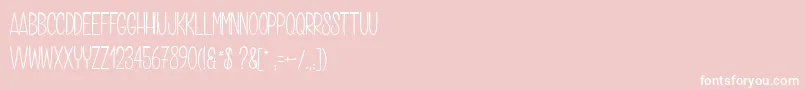 Grilledchicken Font – White Fonts on Pink Background