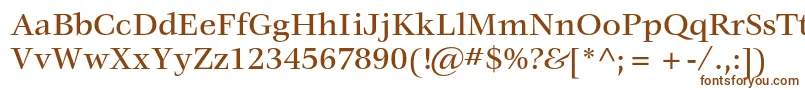 Шрифт VeljovicstdMedium – коричневые шрифты