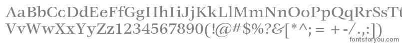 VeljovicstdMedium Font – Gray Fonts on White Background