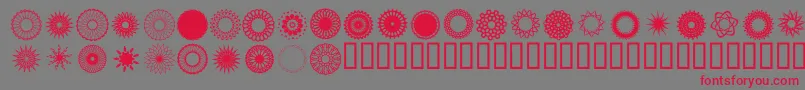 Asorion Font – Red Fonts on Gray Background