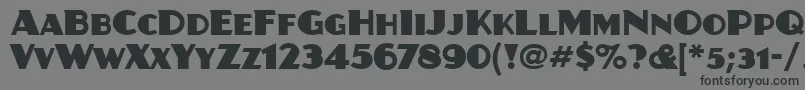JuanitaitcTt Font – Black Fonts on Gray Background
