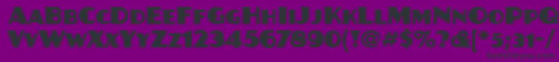 JuanitaitcTt Font – Black Fonts on Purple Background