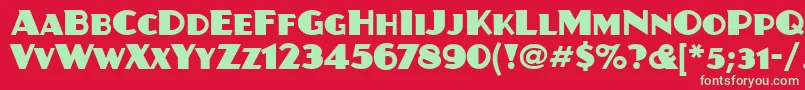 More about JuanitaitcTt Font JuanitaitcTt Font – Green Fonts on Red Background